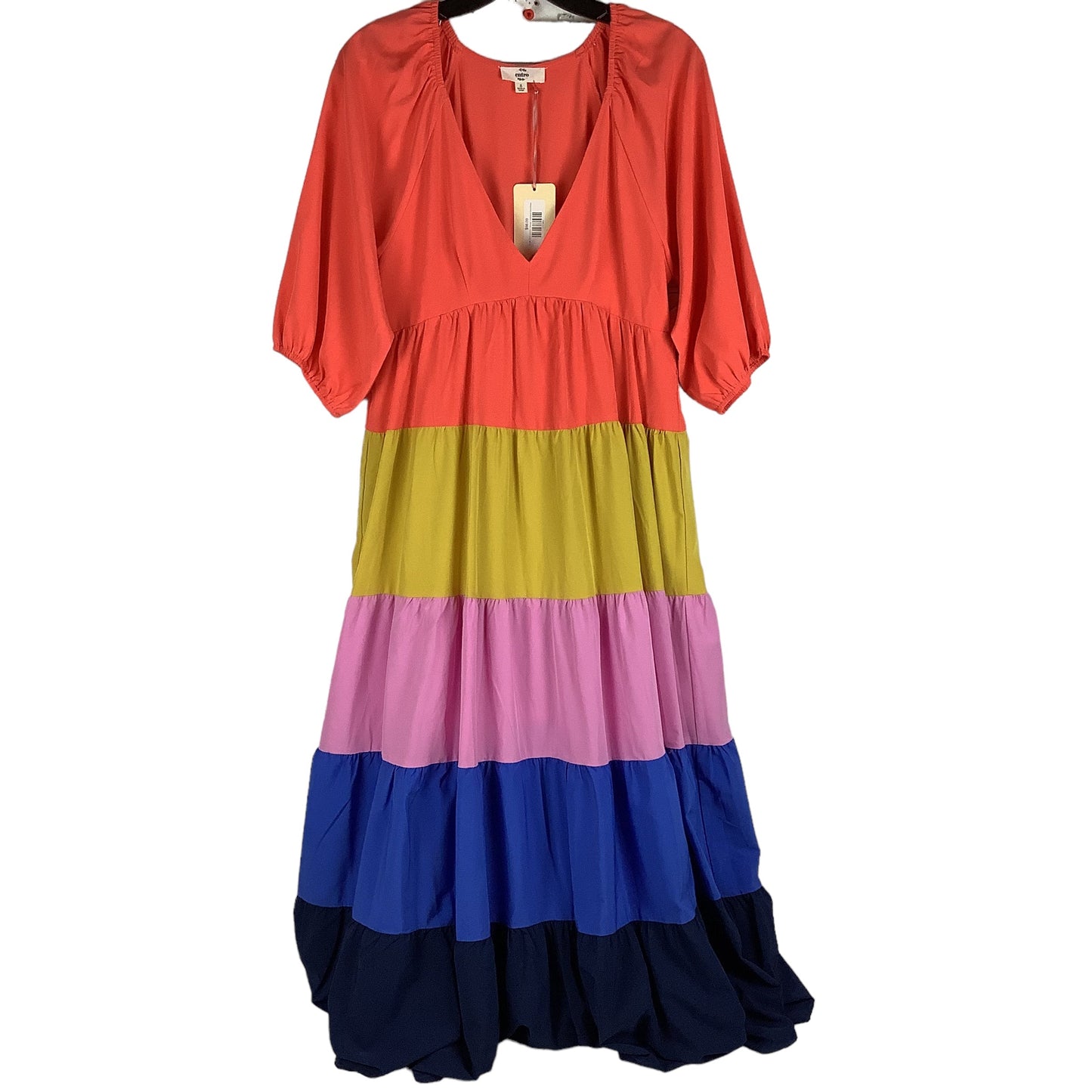 Multi-colored Dress Casual Maxi Entro, Size S