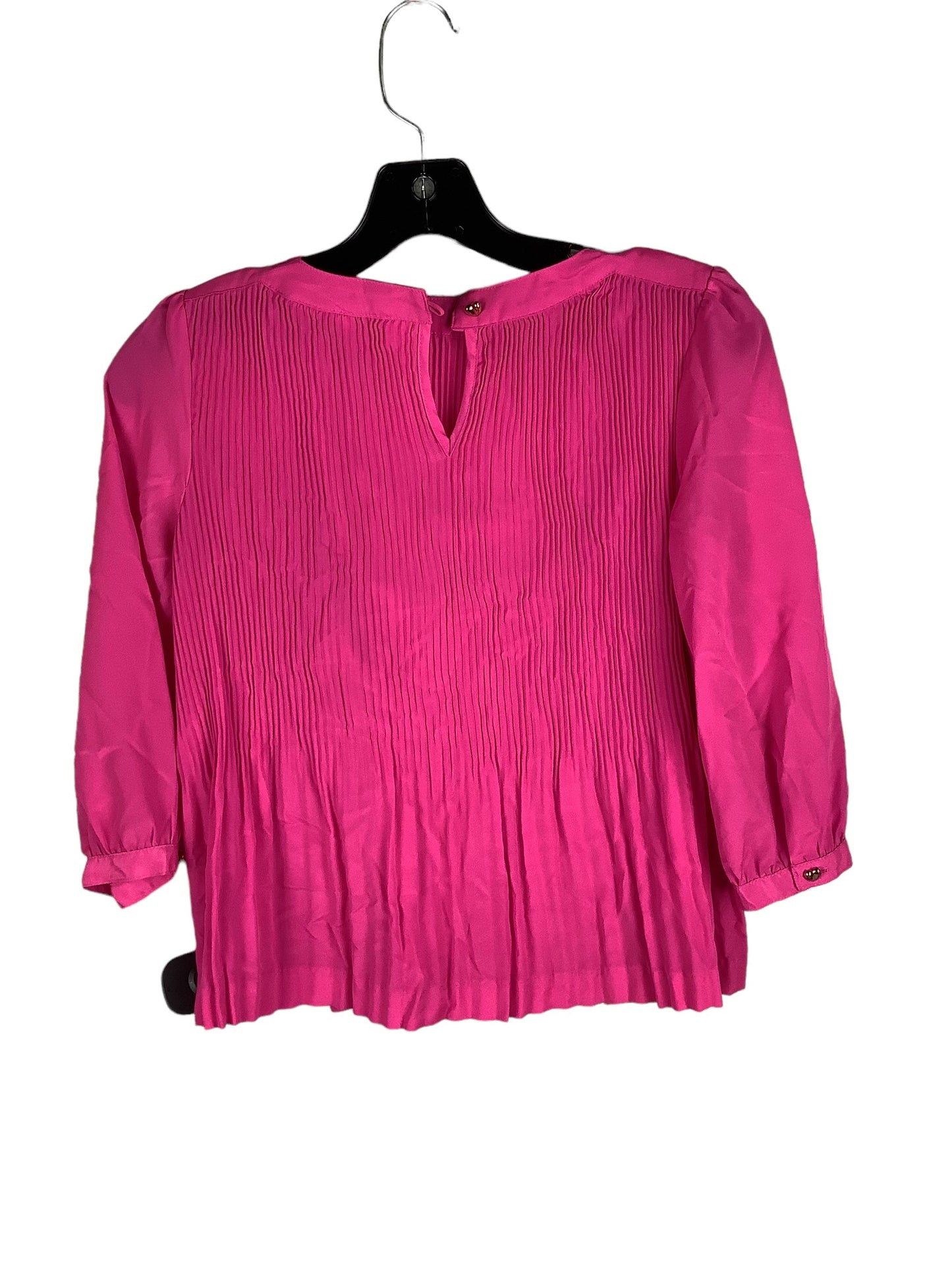 Pink Top Long Sleeve Designer Ted Baker, Size S
