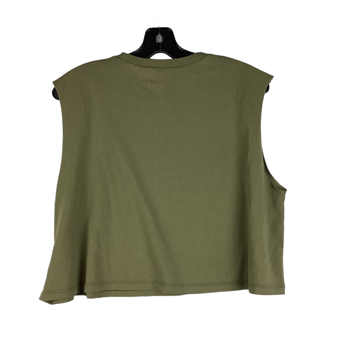 Green Top Short Sleeve Bdg, Size S