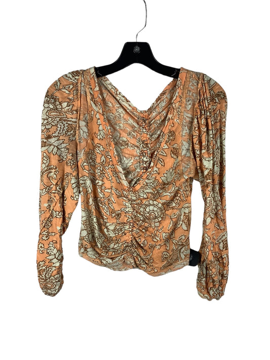 Orange Top Long Sleeve Free People