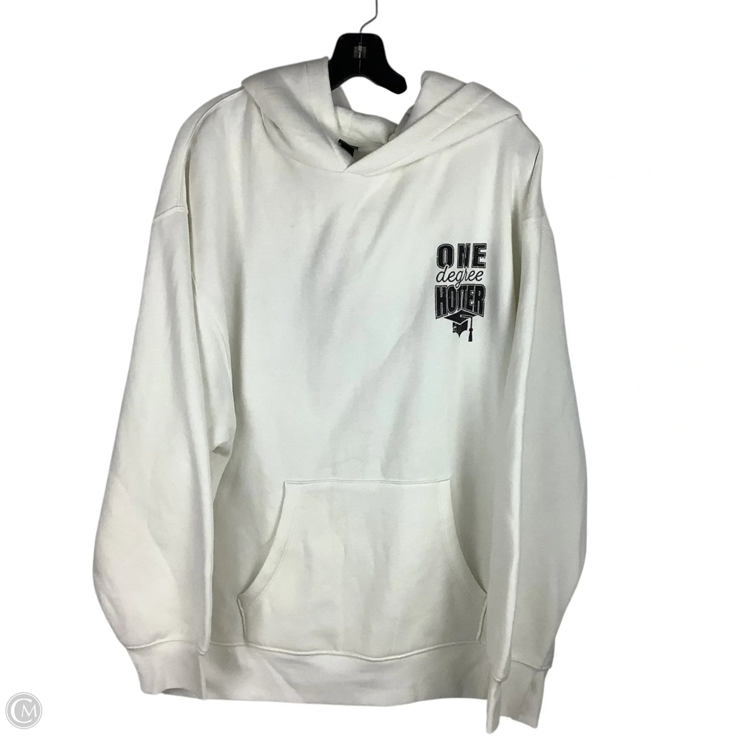 Sweatshirt Hoodie By Wild Fable In White, Size: L