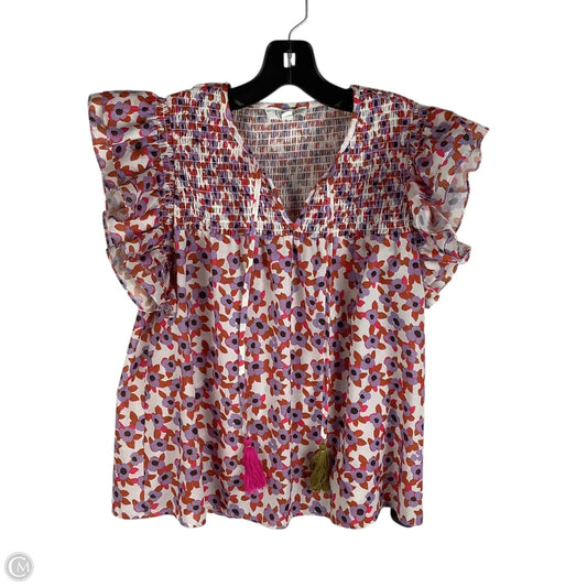 Top Short Sleeve By Thml In Multi-colored, Size: S
