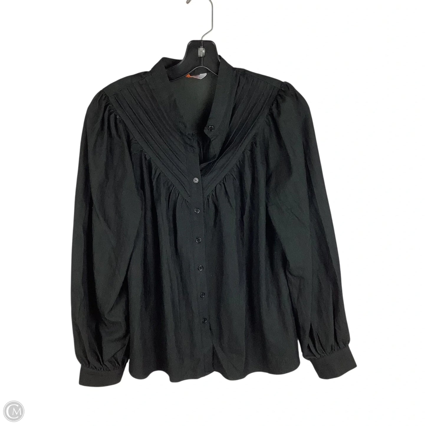 Top Long Sleeve By Kirundo In Black, Size: S