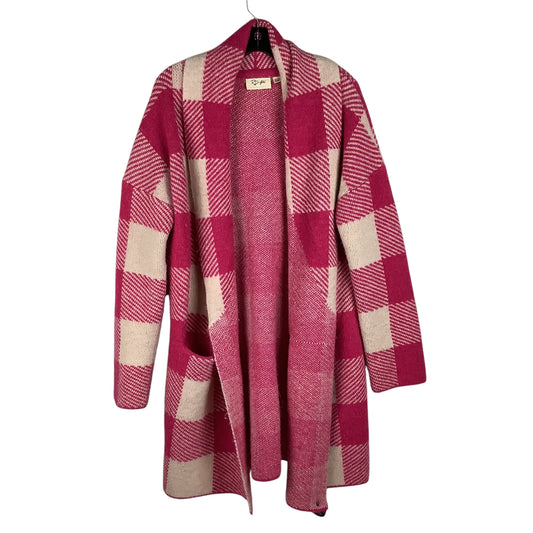 Sweater Cardigan By Clothes Mentor In Pink, Size: S