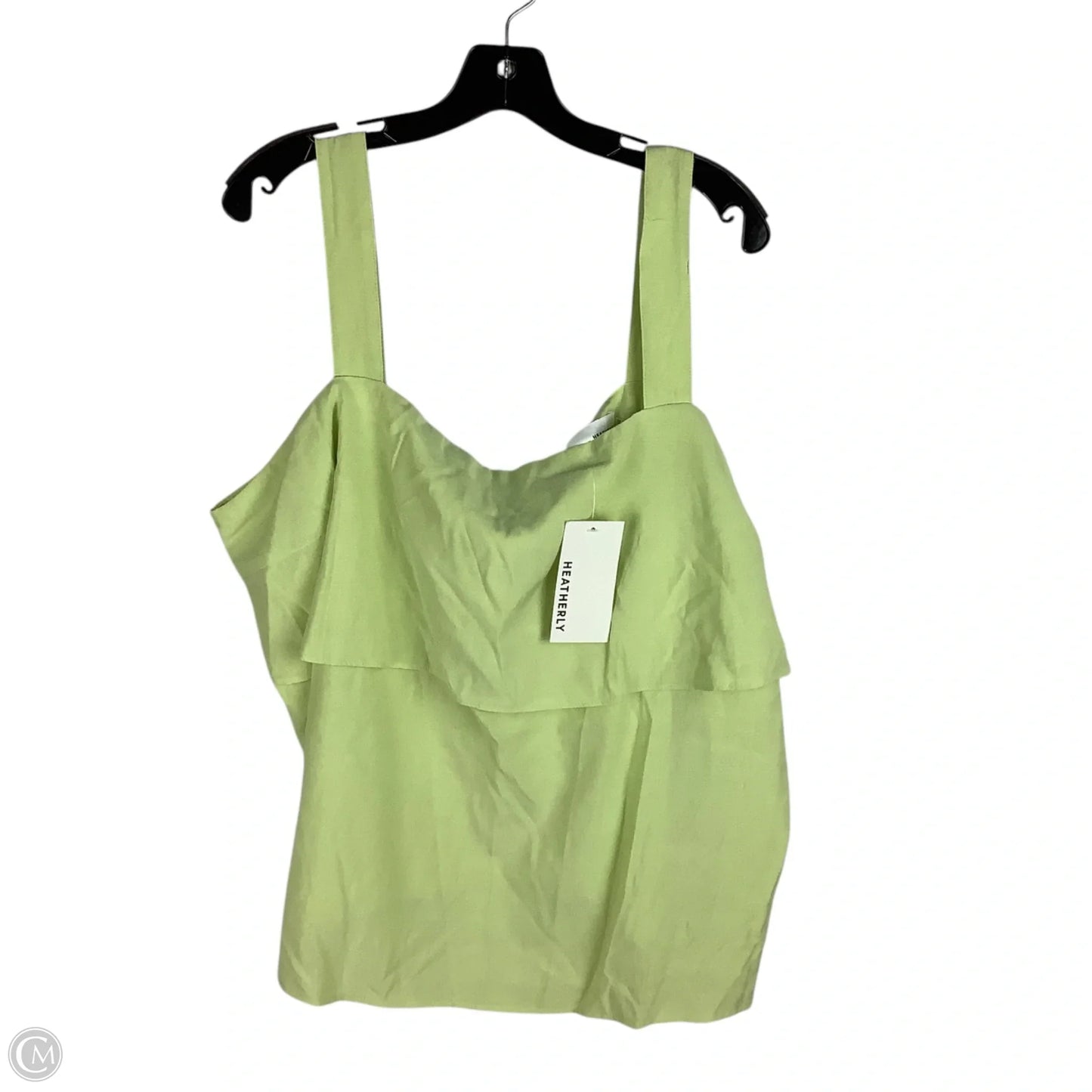 Top Sleeveless By Clothes Mentor In Green, Size: 2x