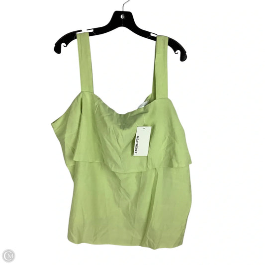 Top Sleeveless By Clothes Mentor In Green, Size: 2x