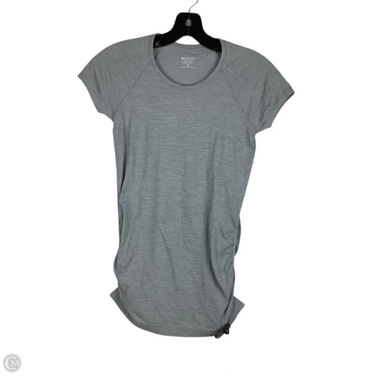 Athletic Top Short Sleeve By Athleta In Grey, Size: Xs
