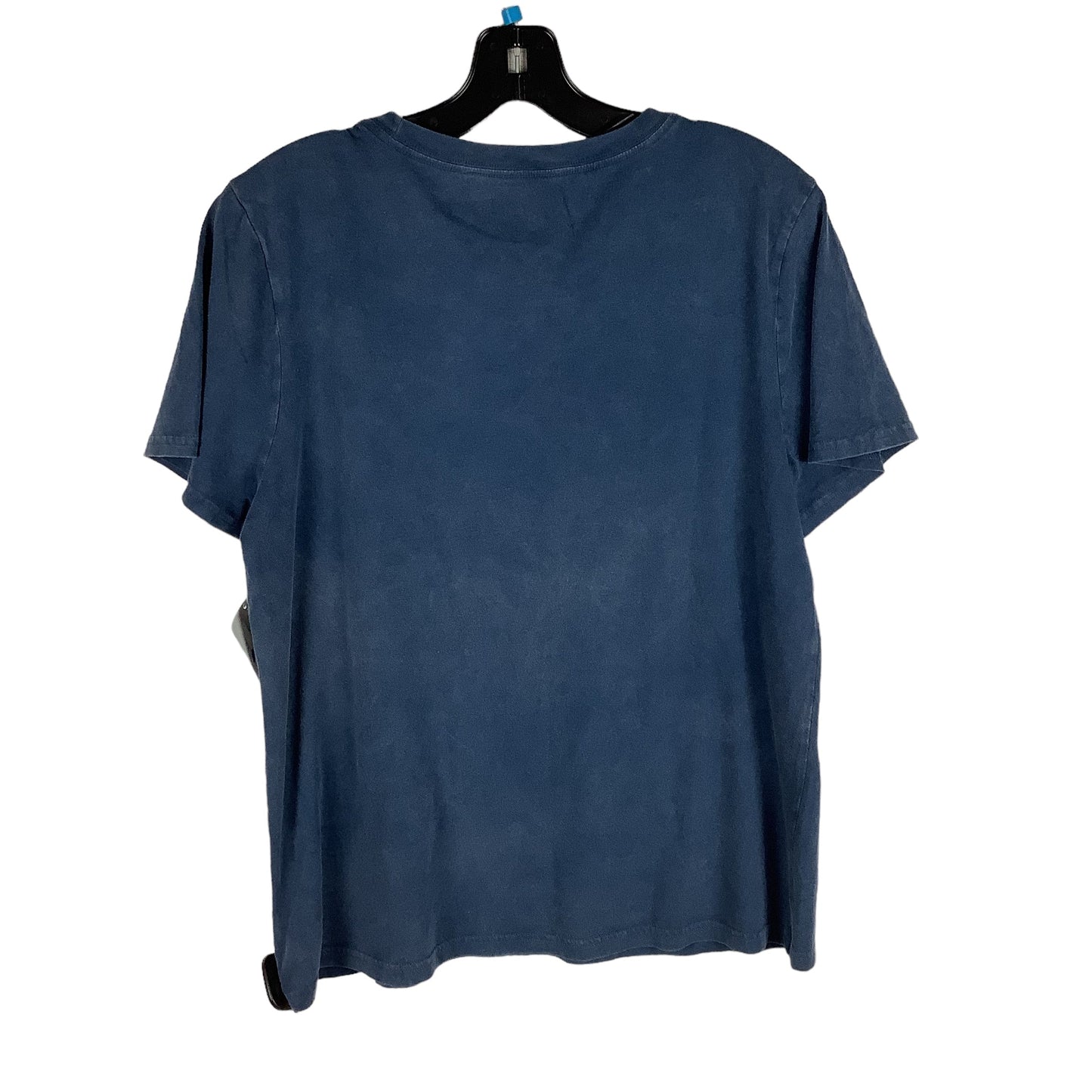 Top Short Sleeve By Lucky Brand In Blue, Size: L