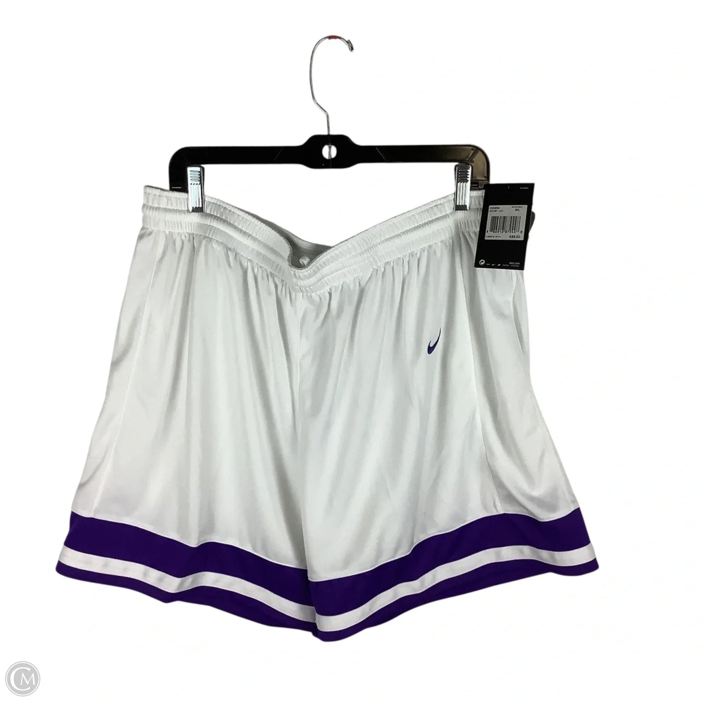 Athletic Shorts By Nike Apparel In White, Size: 3x