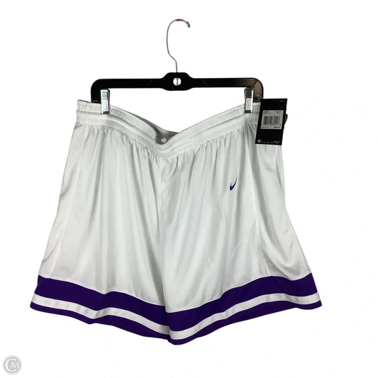 Athletic Shorts By Nike Apparel In White, Size: 3x