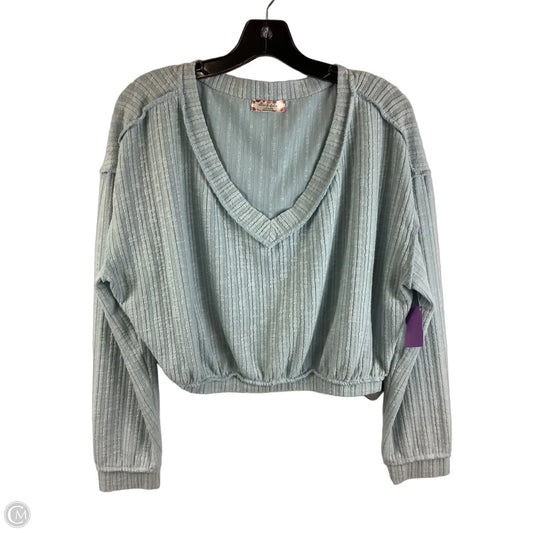 Top Long Sleeve By Altard State In Blue, Size: L