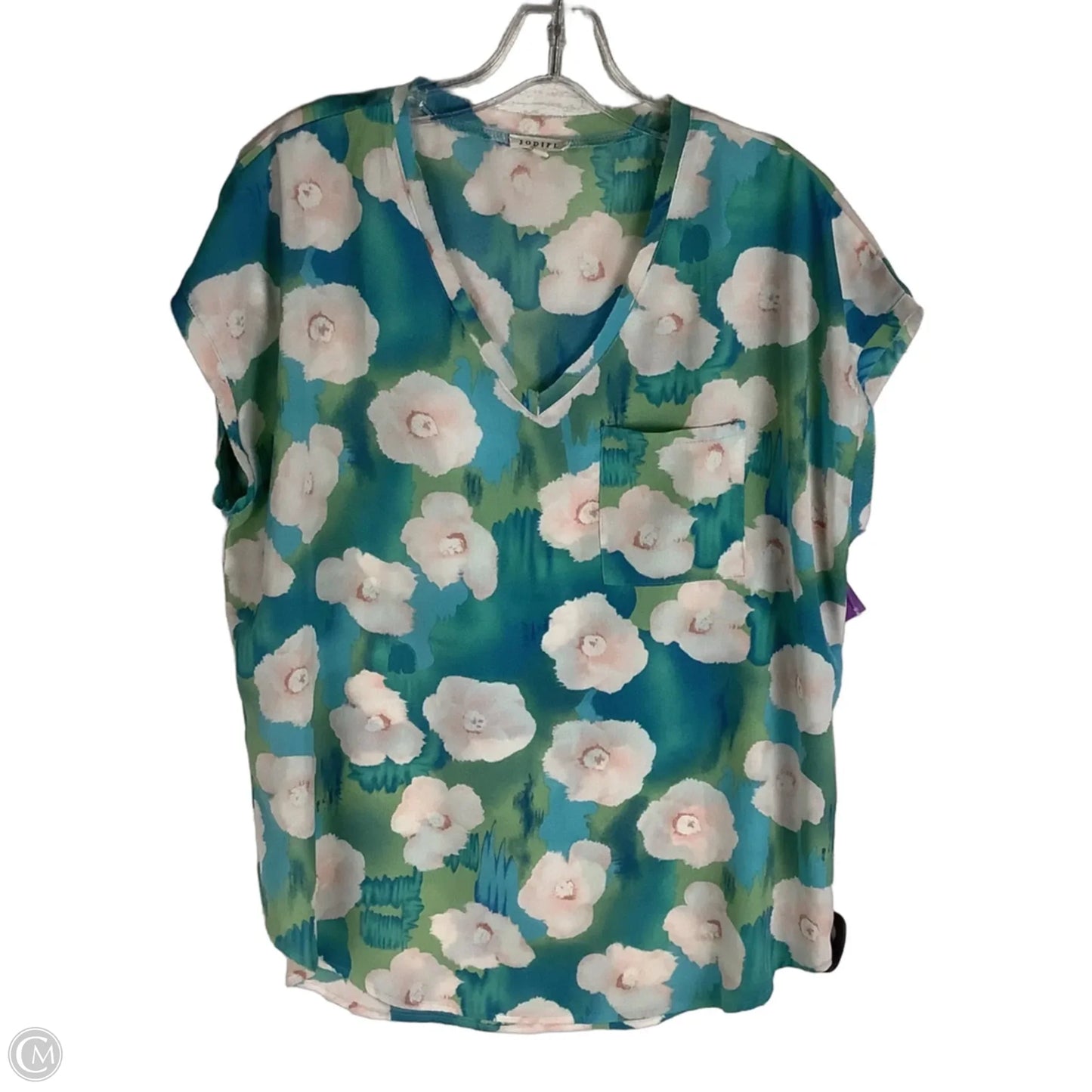 Top Short Sleeve By Jodifl In Floral Print, Size: S
