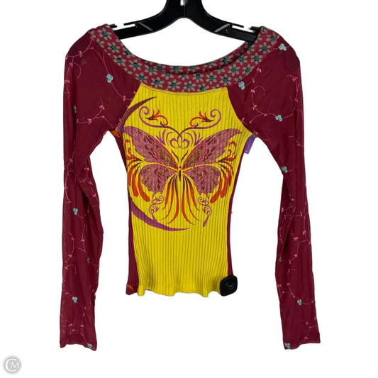 Top Long Sleeve By Urban Outfitters In Multi-colored, Size: S