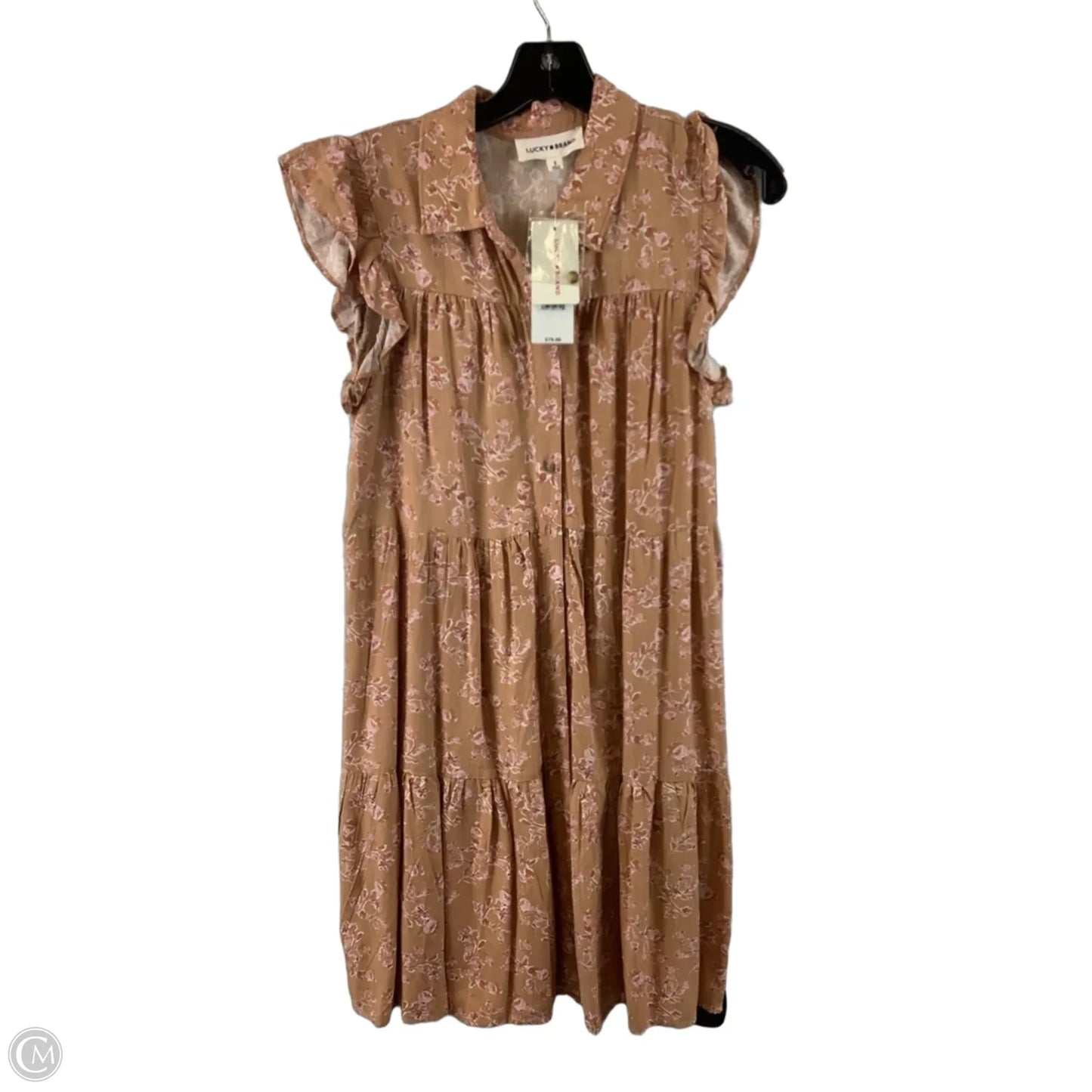 Dress Casual Midi By Lucky Brand In Floral Print, Size: S