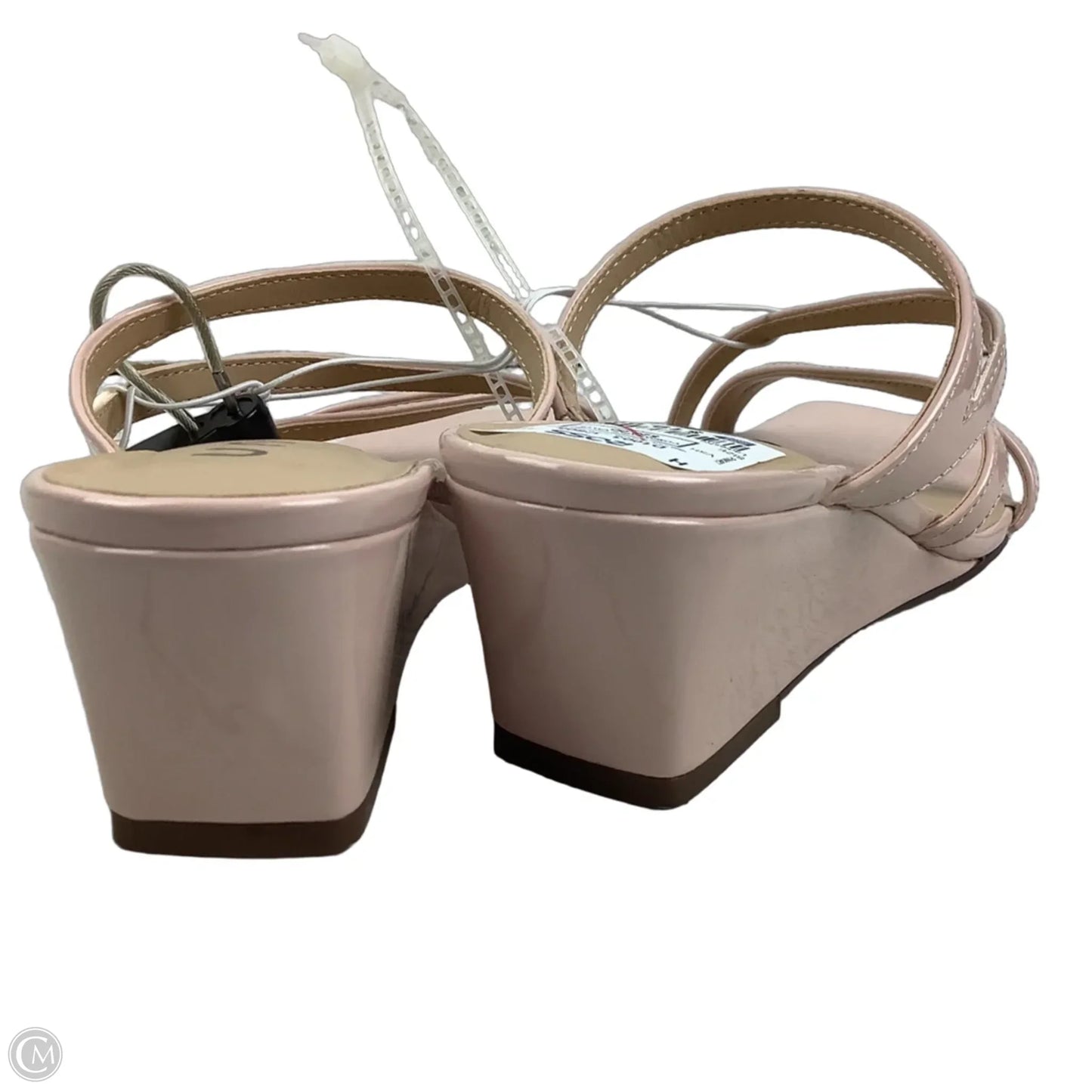 Shoes Heels Wedge By Unisa In Pink, Size: 7