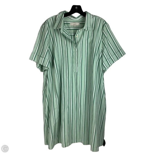 Dress Casual Midi By Loft In Green, Size: Xxl