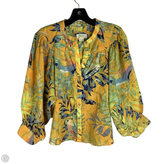 Top Long Sleeve By Maeve In Multi-colored, Size: M