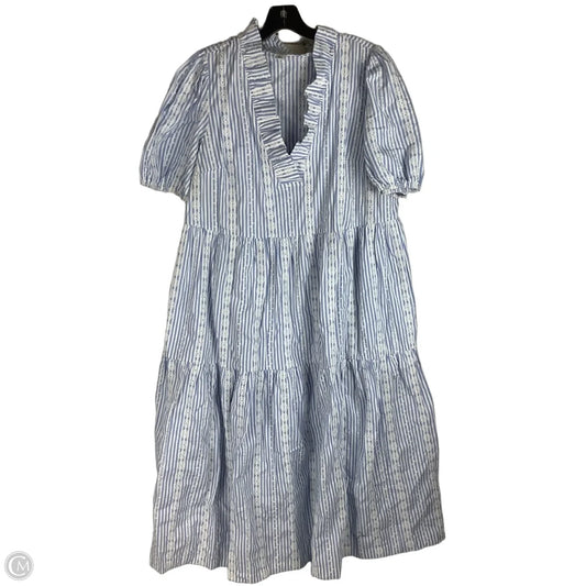 Dress Party Long By Crown And Ivy In Blue & White, Size: Xl