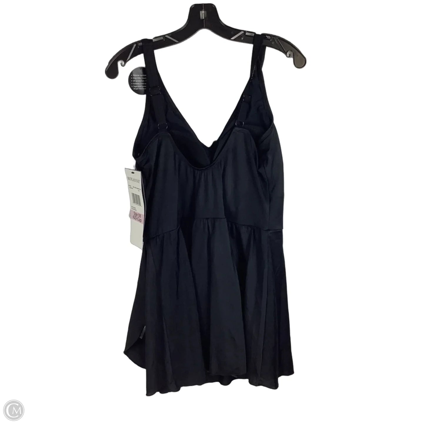Swimsuit By Clothes Mentor In Black, Size: 18