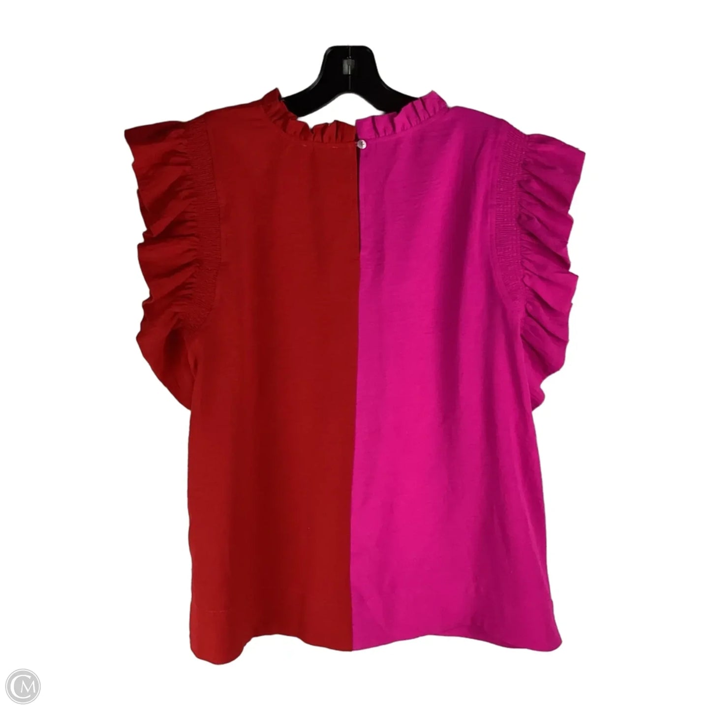 Top Short Sleeve By Jodifl In Pink & Red, Size: L