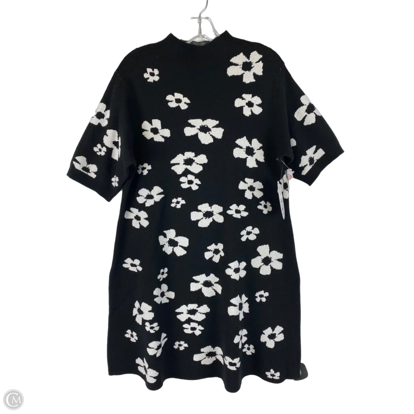 Dress Sweater By Scoop In Black & White, Size: Xl