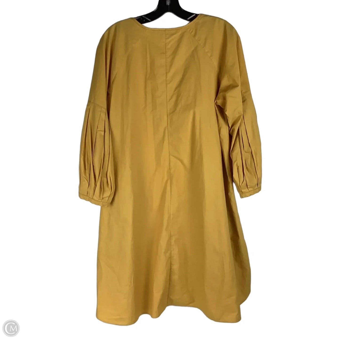 Dress Casual Midi By Clothes Mentor In Yellow, Size: L (brand size 4)