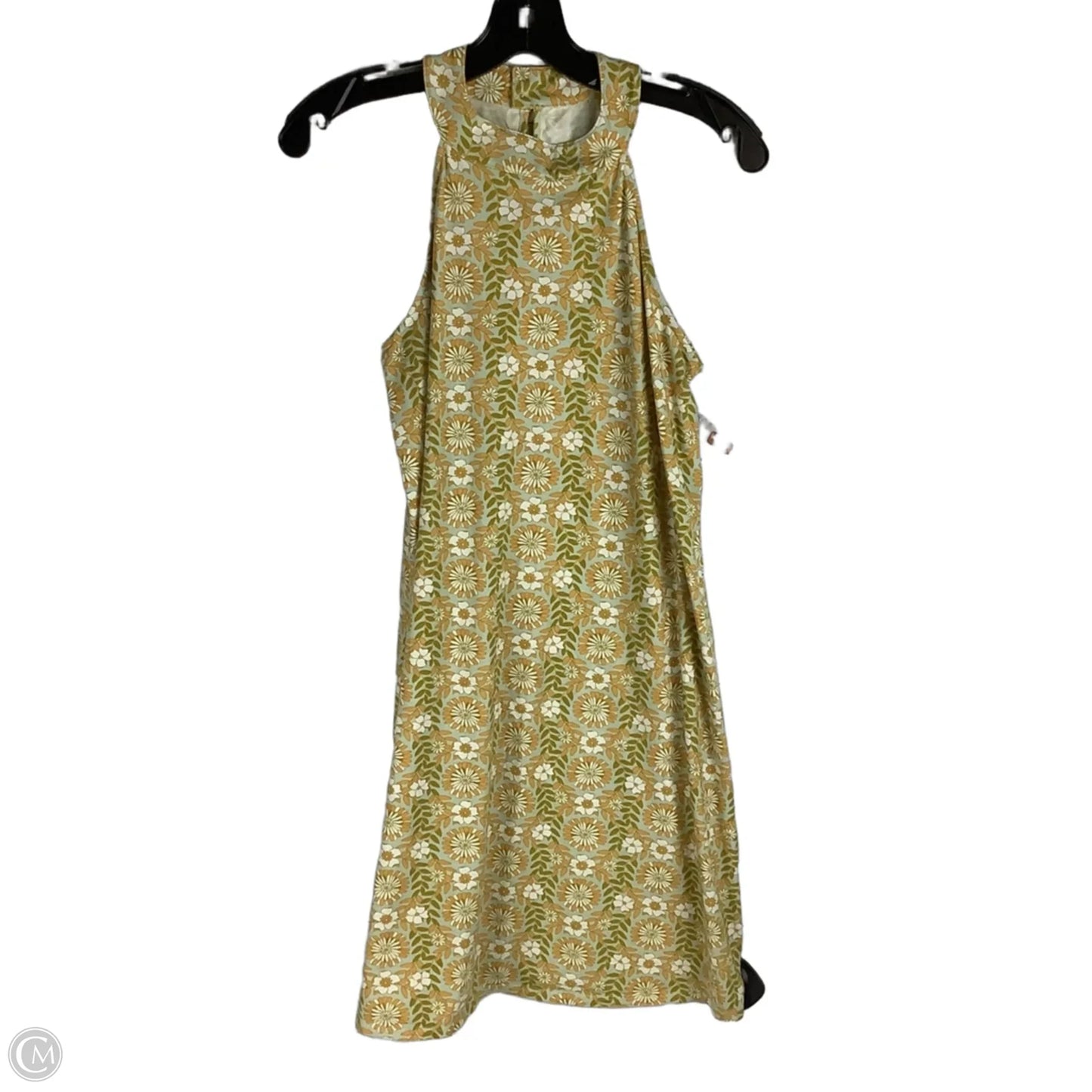 Dress Party Midi By Spartina In Green & Yellow, Size: S