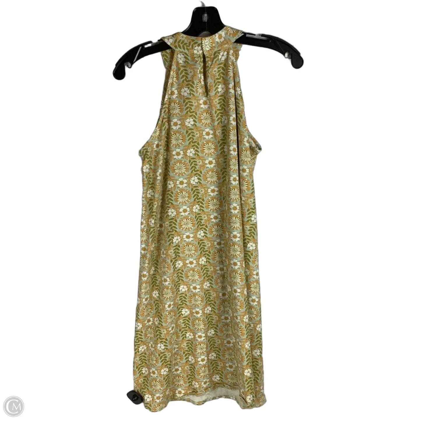 Dress Party Midi By Spartina In Green & Yellow, Size: S