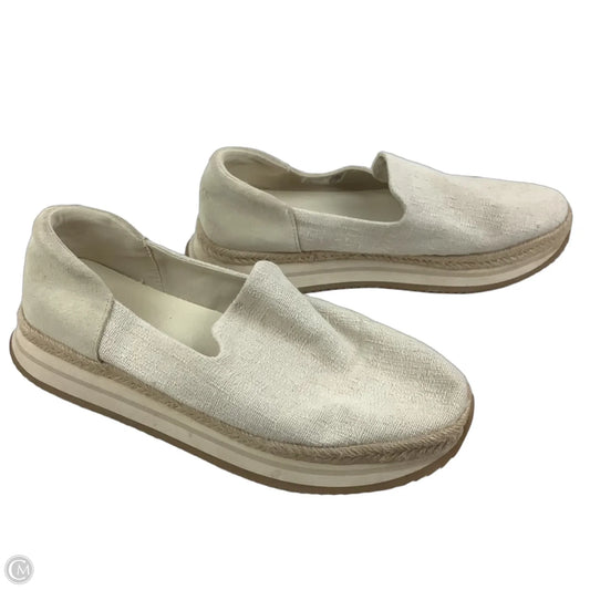 Shoes Flats By Toms In Cream, Size: 11