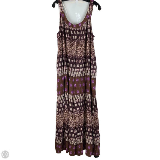 Jumpsuit By Easel In Brown & Purple, Size: L