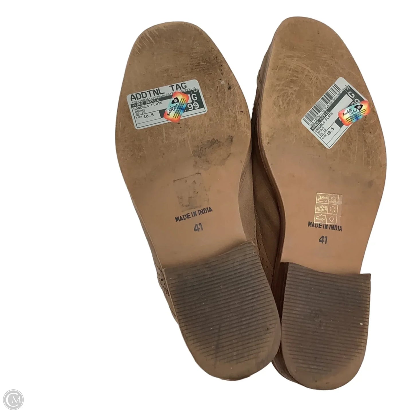 Sandals Flats By Free People In Brown, Size: 10.5