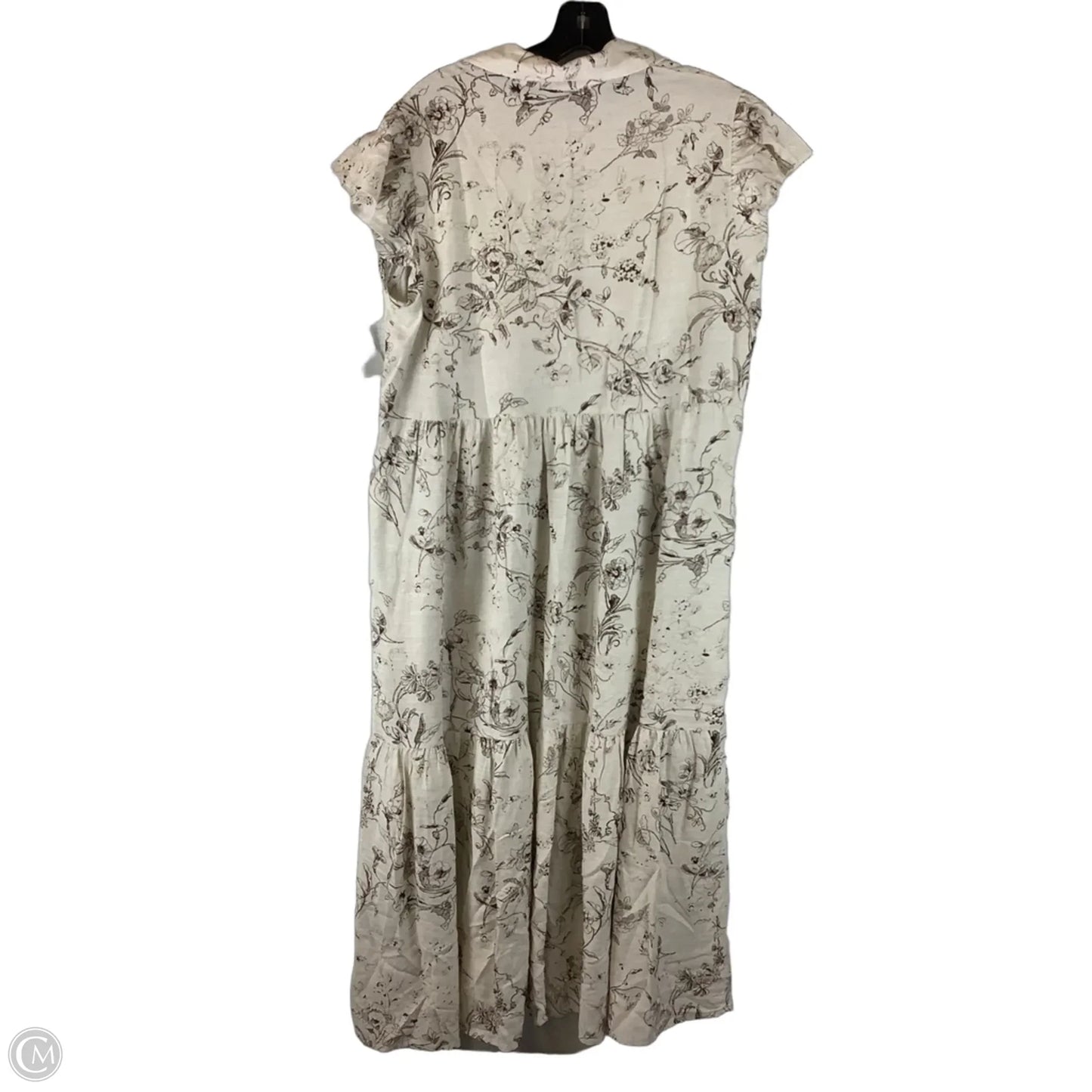 Dress Party Midi By Jane And Delancey In Brown & Cream, Size: L