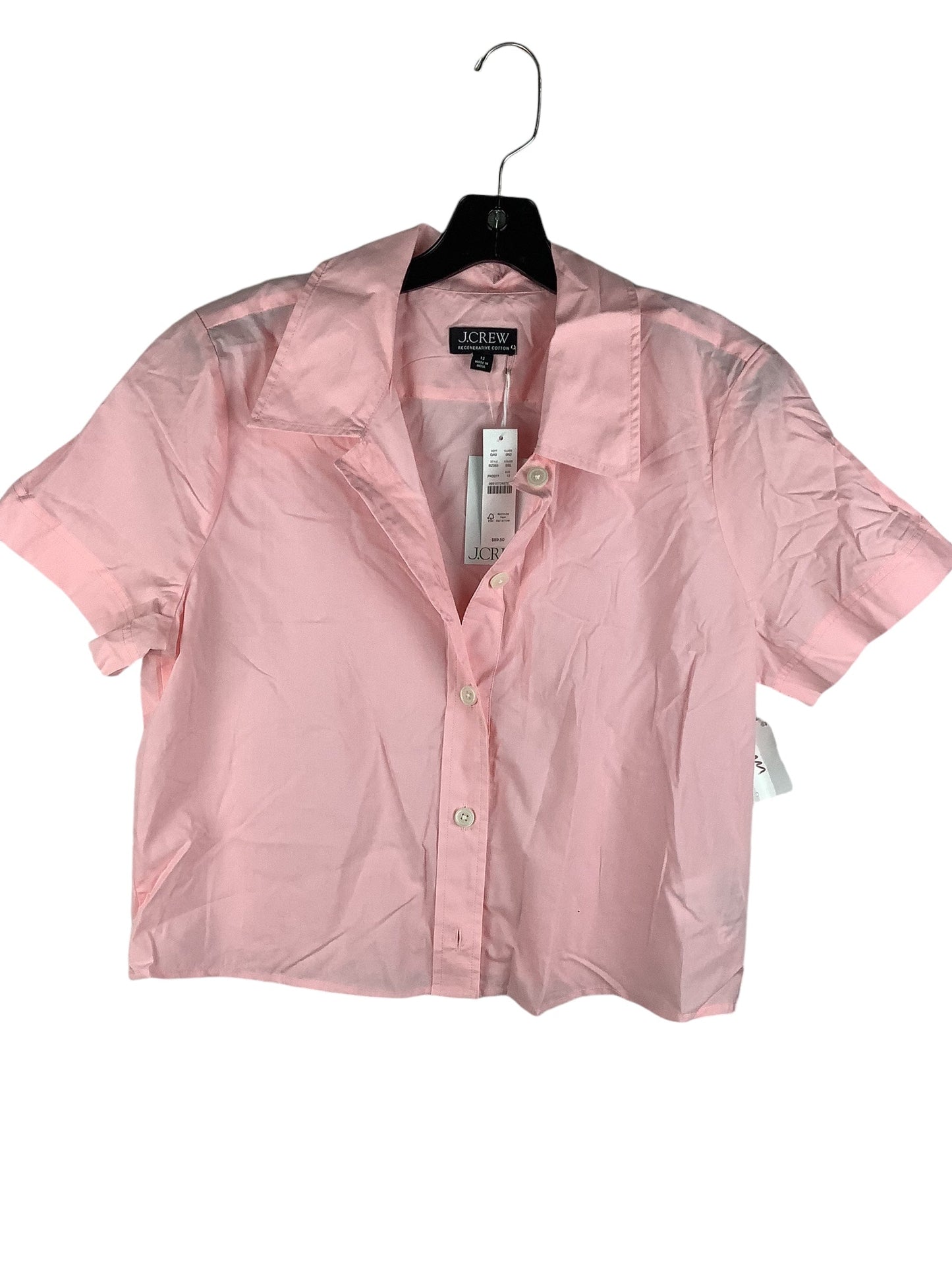 Top Short Sleeve By J. Crew In Pink, Size: 12