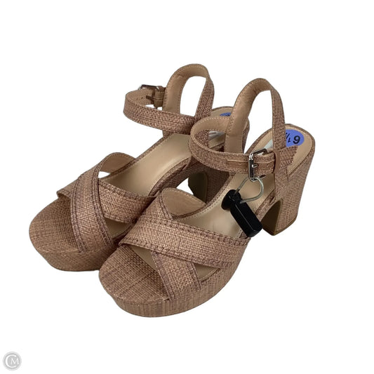 Sandals Heels Block By Dolce Vita In Brown, Size: 6.5