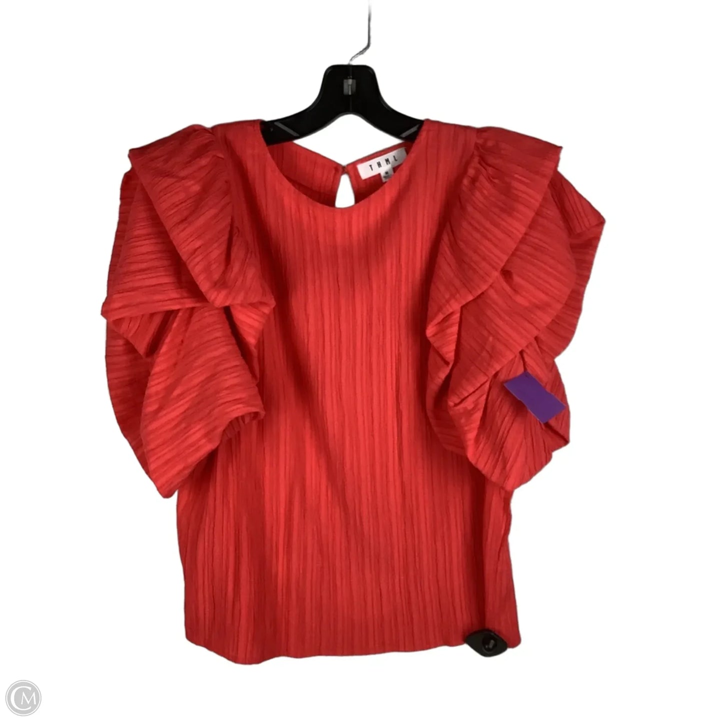 Top Short Sleeve By Thml In Pink, Size: M