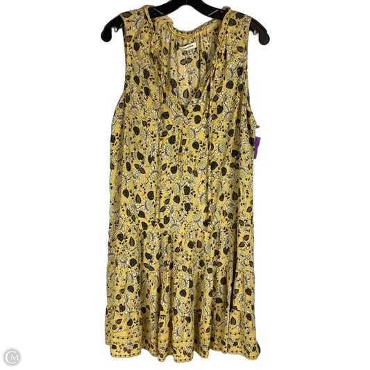 Dress Casual Short By Max Studio In Yellow, Size: M