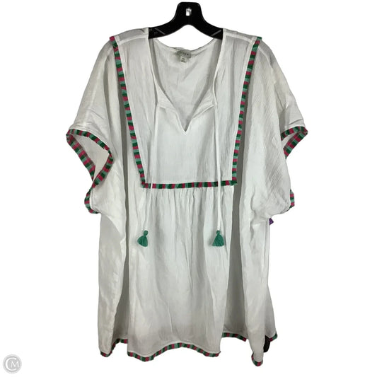 Top Short Sleeve By J. Crew In White, Size: 3x
