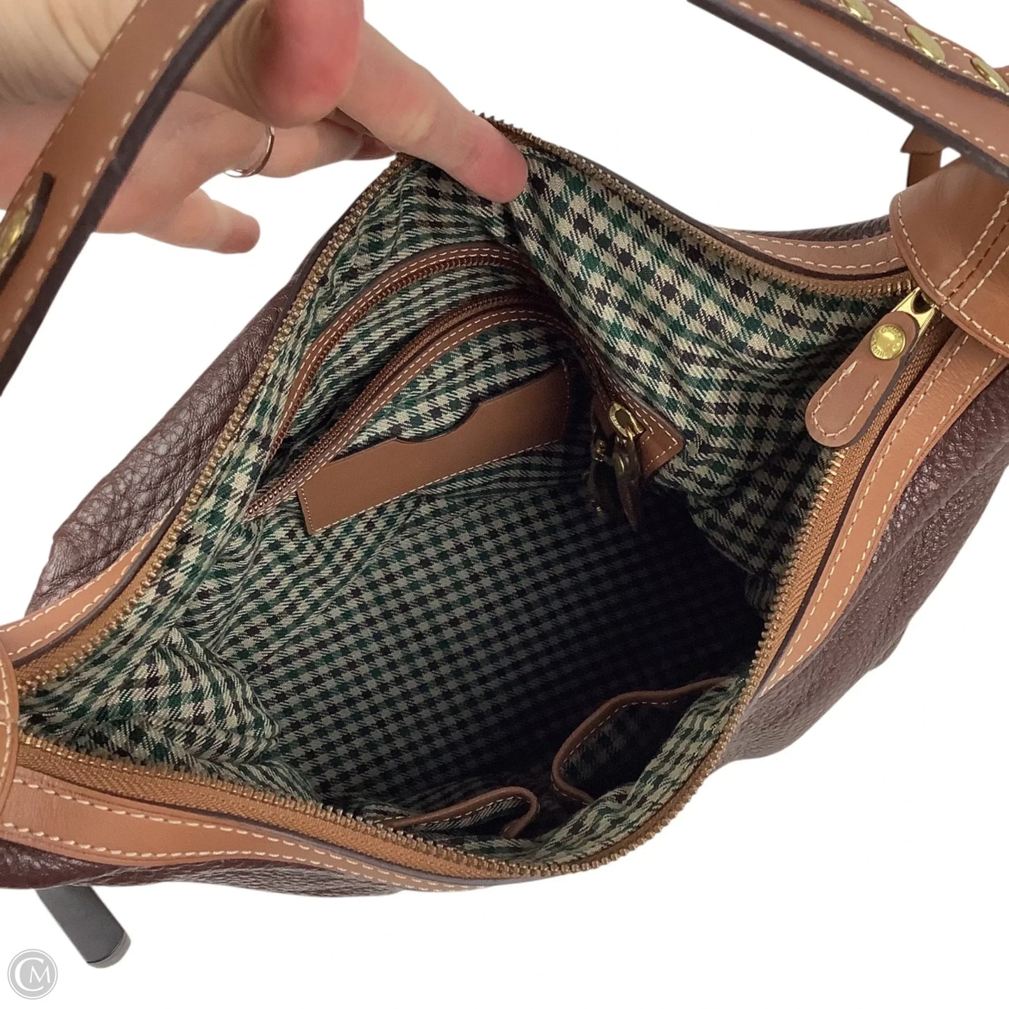Handbag Leather by Ghurka, Size: Medium