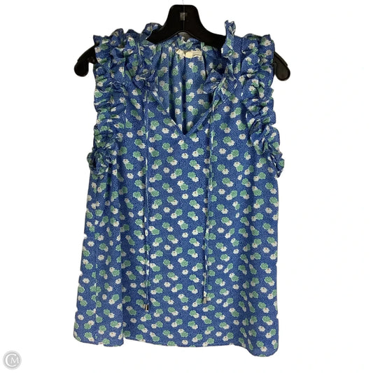 Top Sleeveless By Entro In Blue, Size: L