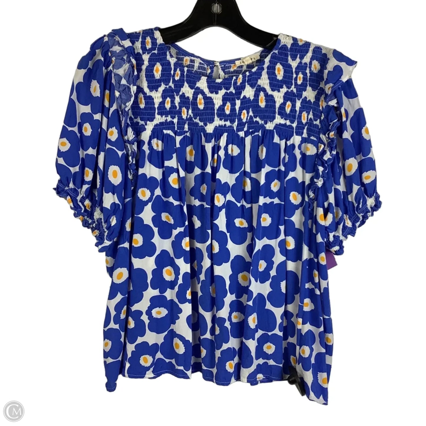 Top Short Sleeve By Jodifl In Blue, Size: M