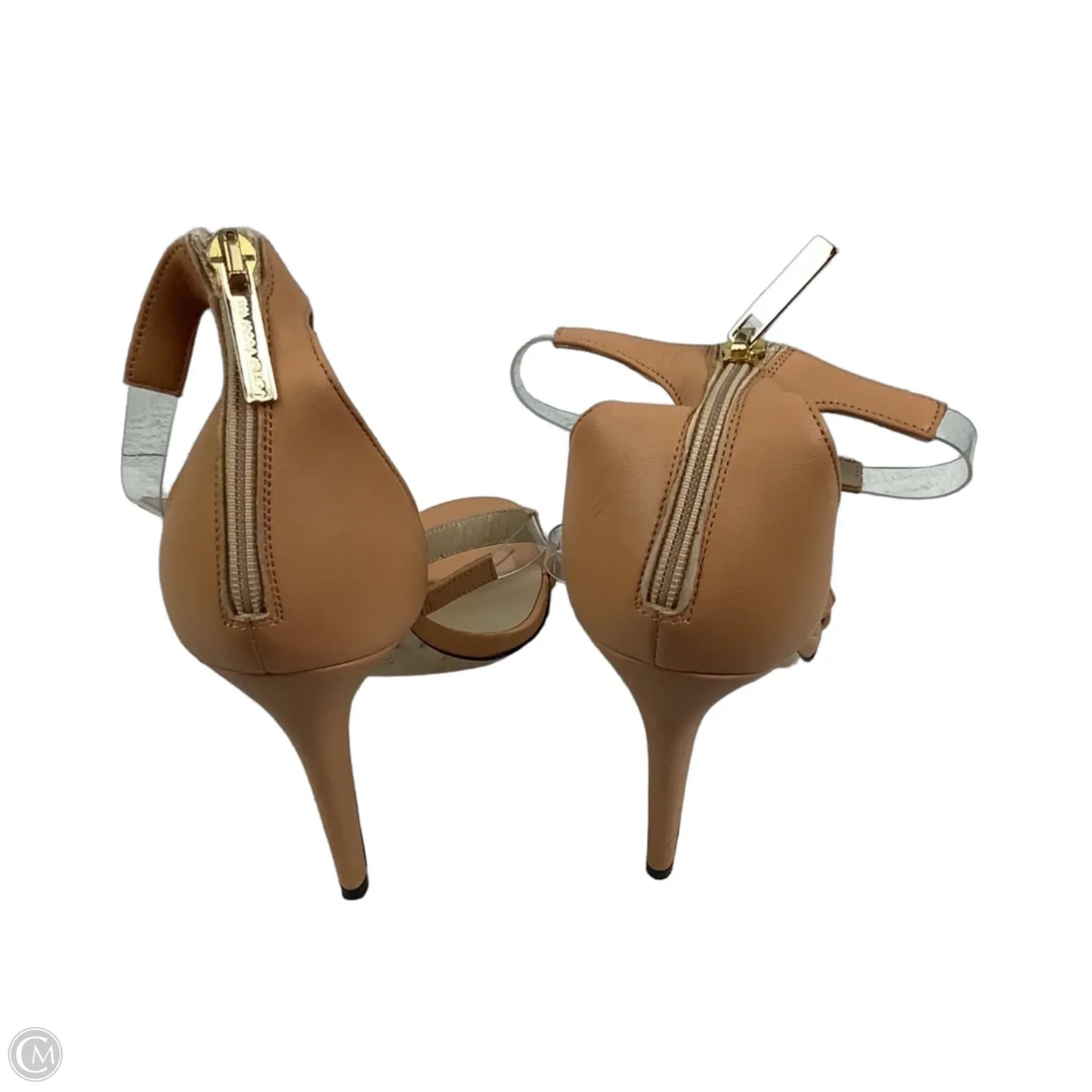 Sandals Heels Stiletto By Cmc In Brown, Size: 10