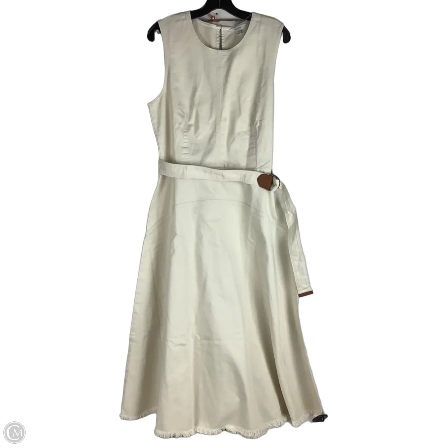 Dress Casual Maxi By Banana Republic In Cream, Size: 14