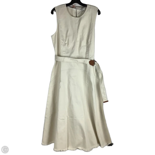 Dress Casual Maxi By Banana Republic In Cream, Size: 14