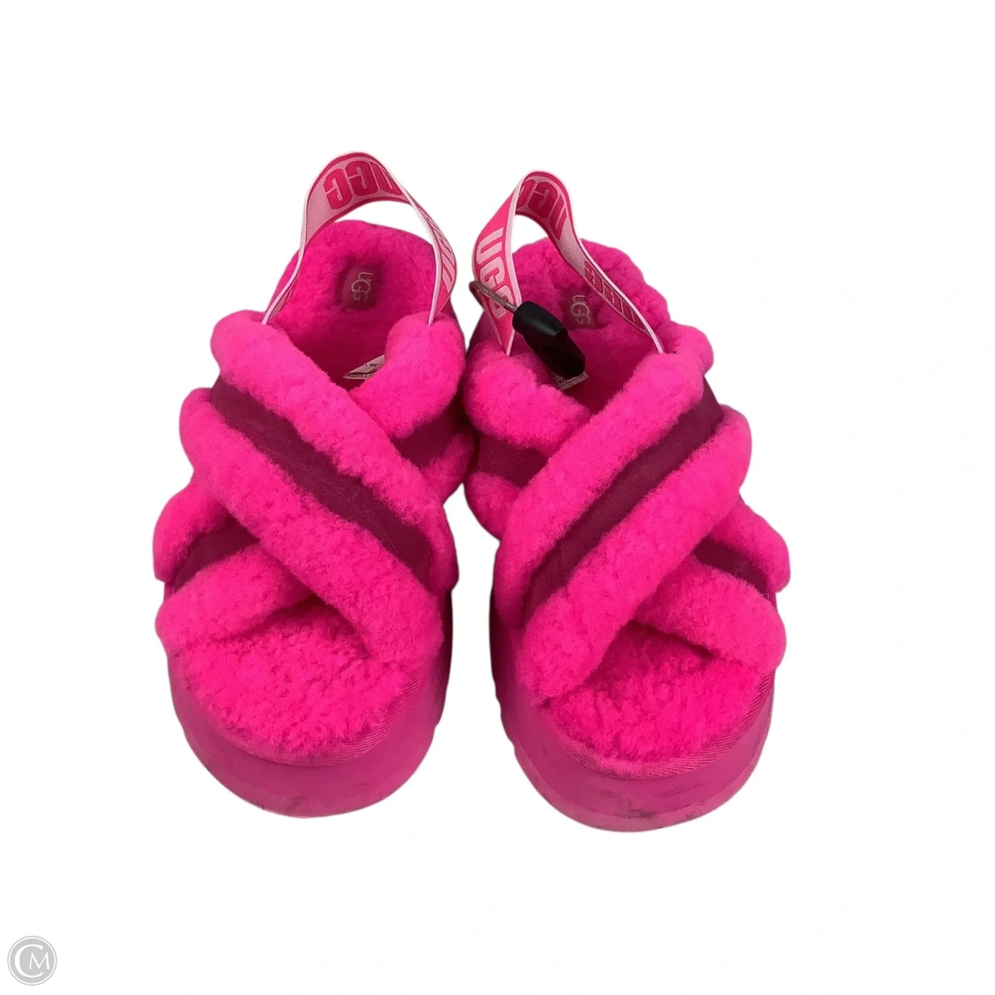 Sandals Designer By Ugg In Pink, Size: 9