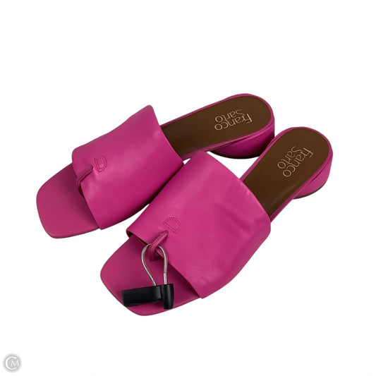 Sandals Heels Block By Franco Sarto In Pink, Size: 10