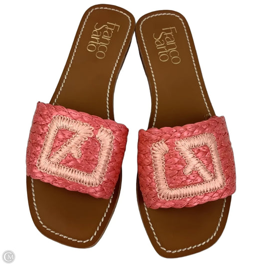 Sandals Flats By Franco Sarto In Coral, Size: 10