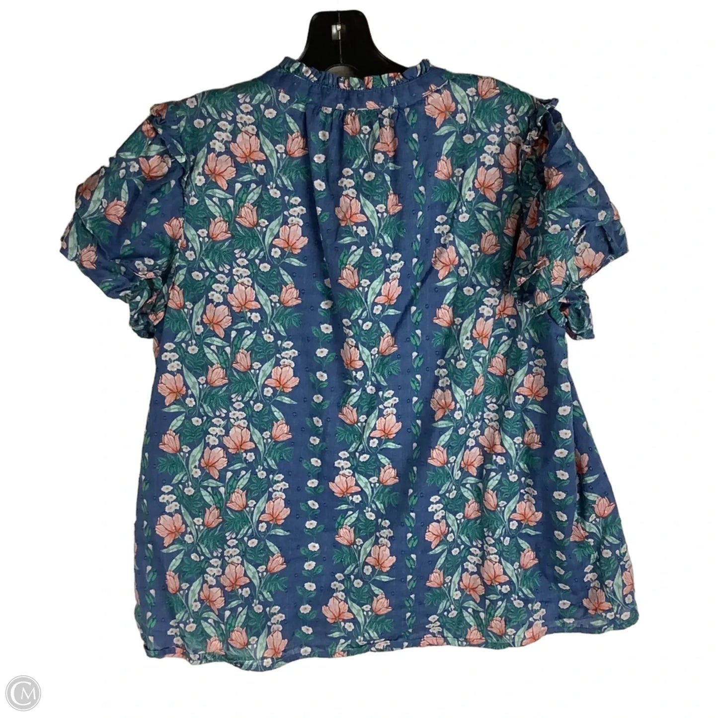 Top Short Sleeve By Crown And Ivy In Floral Print, Size: Xl