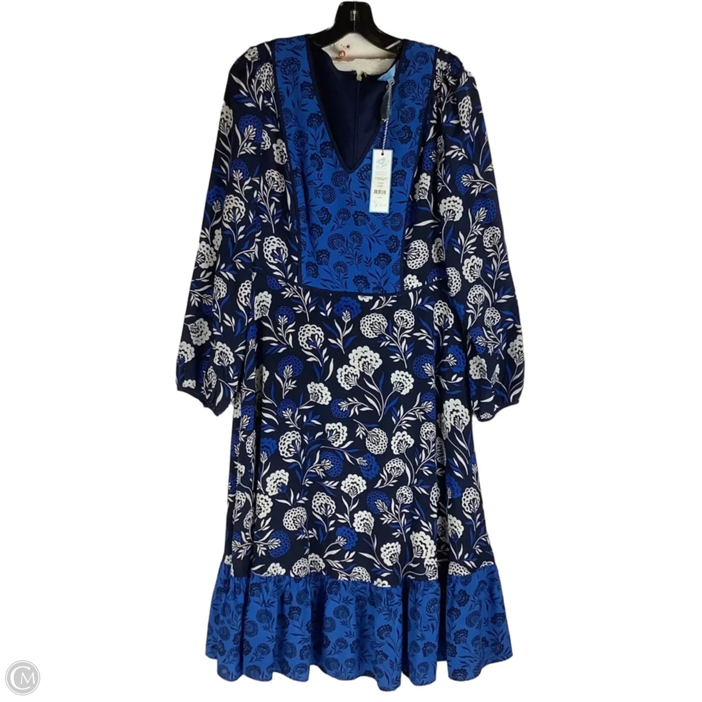 Dress Casual Maxi By Draper James In Blue, Size: 12