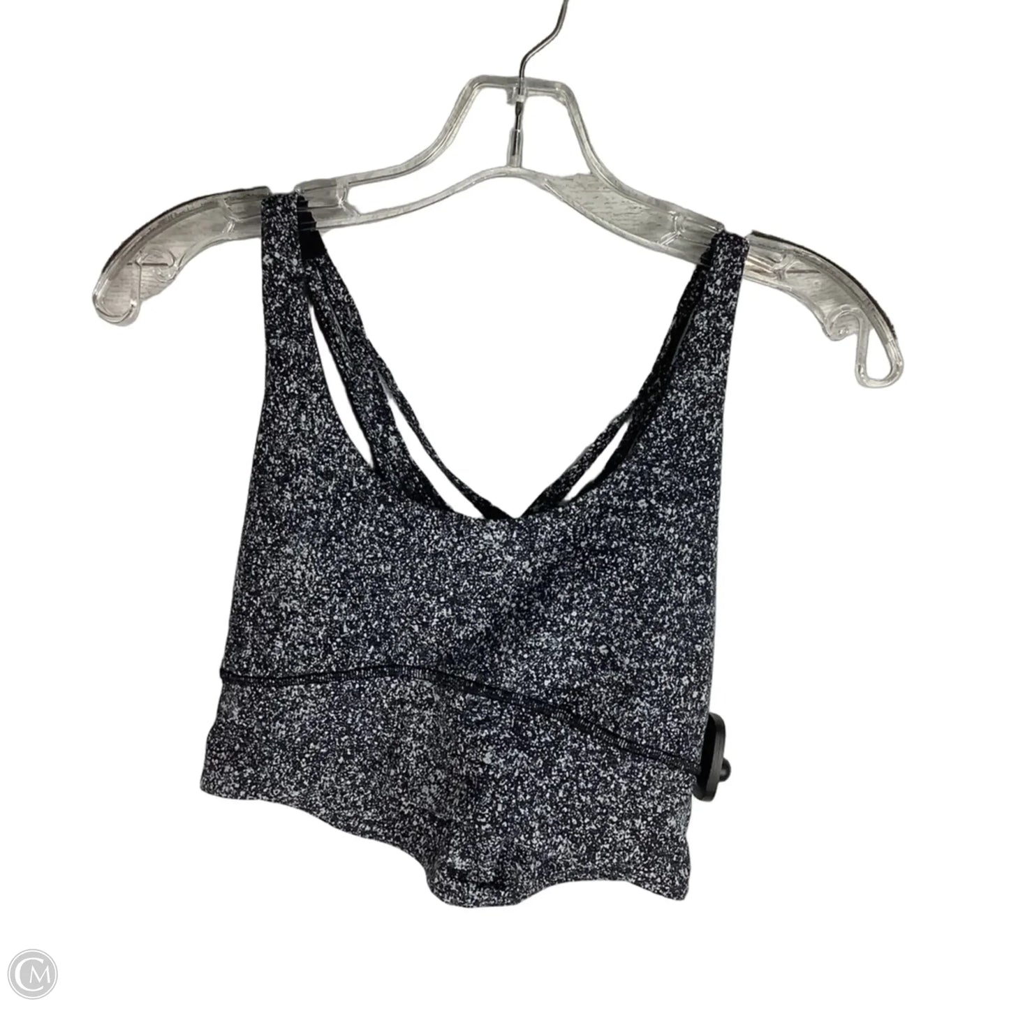 Athletic Bra By Lululemon In Black & White, Size: 8