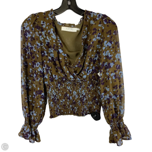 Top Long Sleeve By Astr The Label In Green, Size: Xs